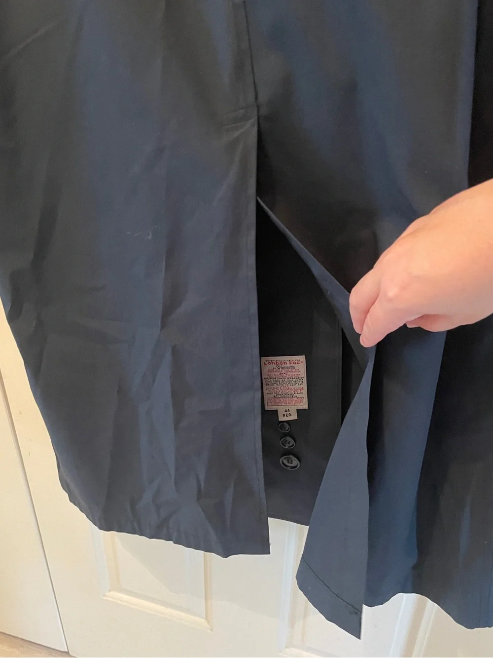 London Fog Men's Navy Trench Coat